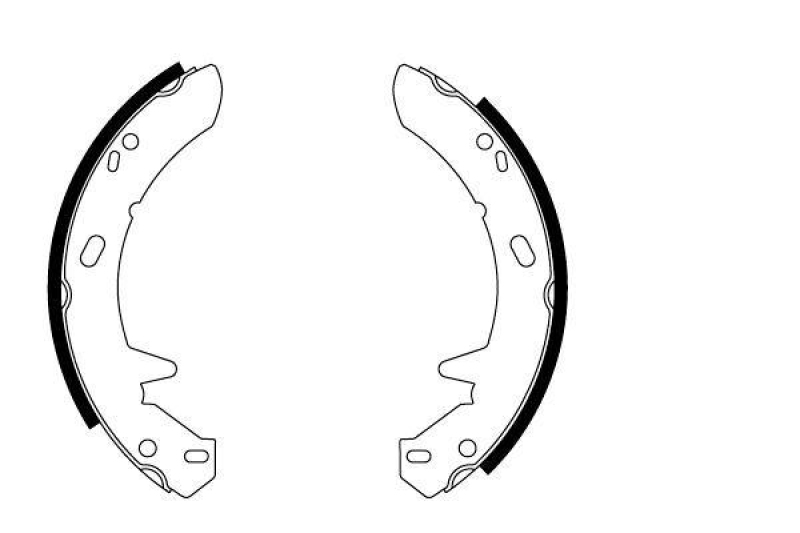 HELLA 8DA 355 051-251 Bremsbackensatz für LANDROVER