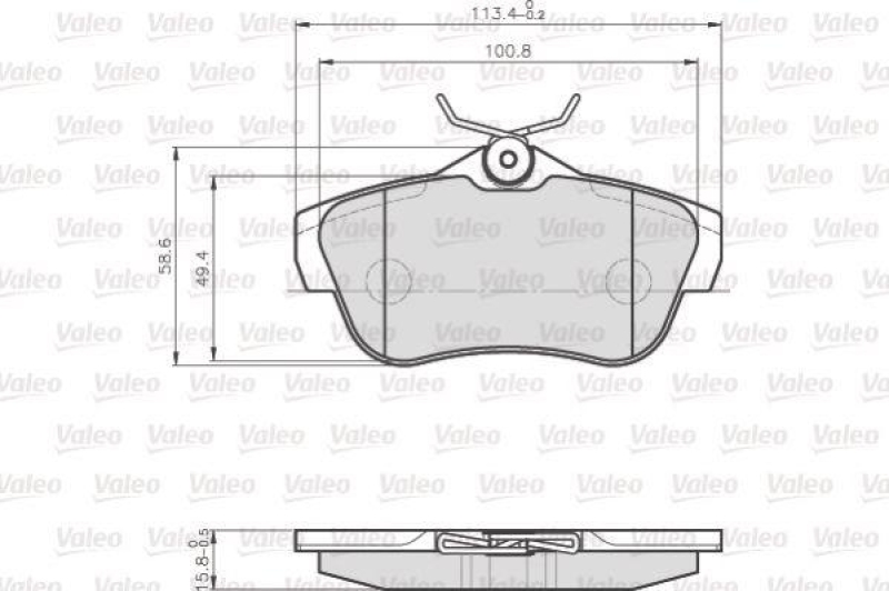 VALEO 872578 LCV Bremsbelagsatz