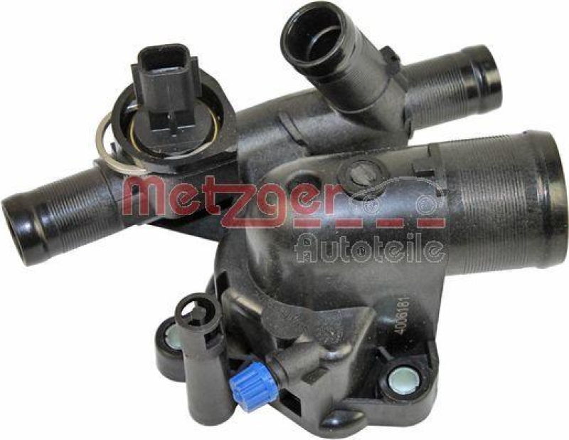 METZGER 4006181 Thermostat Kühlmittel, Mit Gehäuse für NISSAN/RENAULT/ÖFFNUNGSTEMP. [°C]89