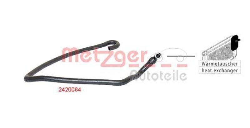 METZGER 2420084 Kühlerschlauch für FORD