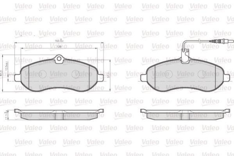 VALEO 872595 LCV Bremsbelagsatz