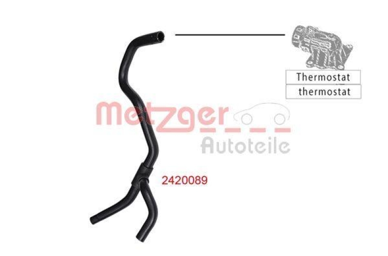 METZGER 2420089 Kühlerschlauch für FORD