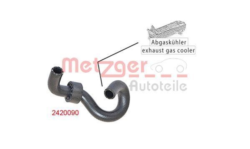 METZGER 2420090 Kühlerschlauch für FORD