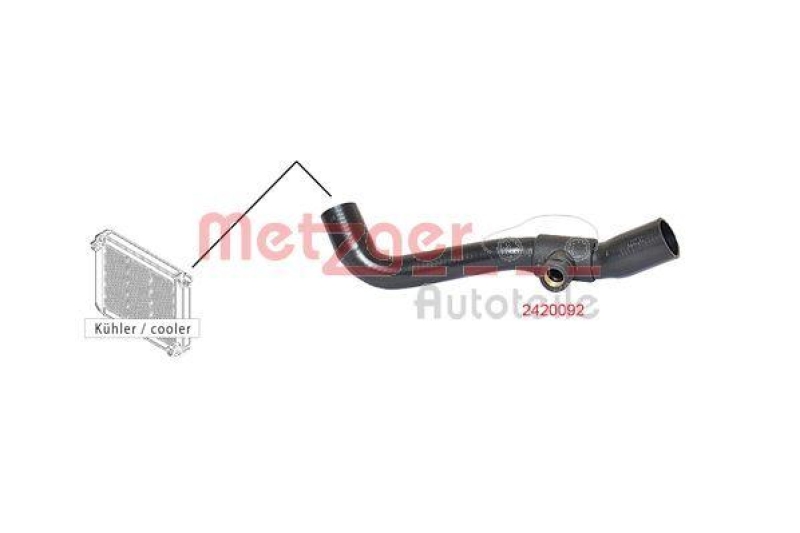 METZGER 2420092 Kühlerschlauch für FORD