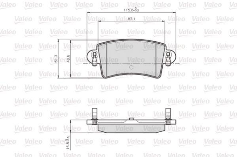 VALEO 872669 LCV Bremsbelagsatz