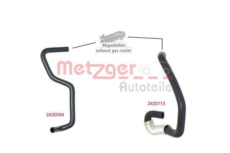 METZGER 2420094 Kühlerschlauch für FORD