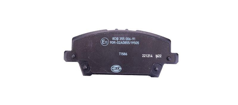 HELLA 8DB 355 006-911 Bremsbelagsatz, Scheibenbremsbelag für HONDA CIVIC VIII (FN/FK)