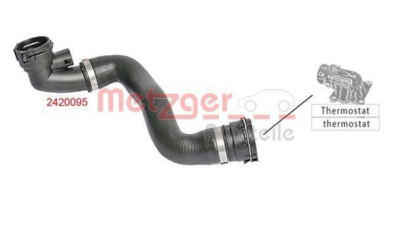 METZGER 2420095 Kühlerschlauch für BMW