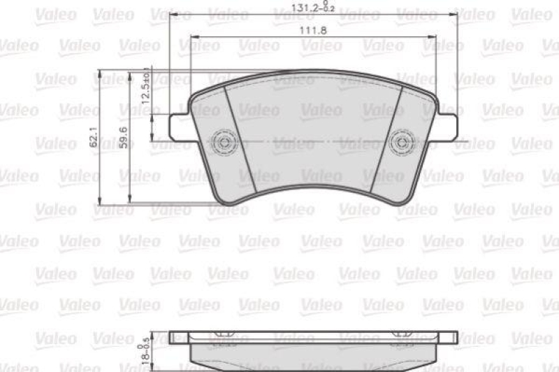 VALEO 872693 LCV Bremsbelagsatz