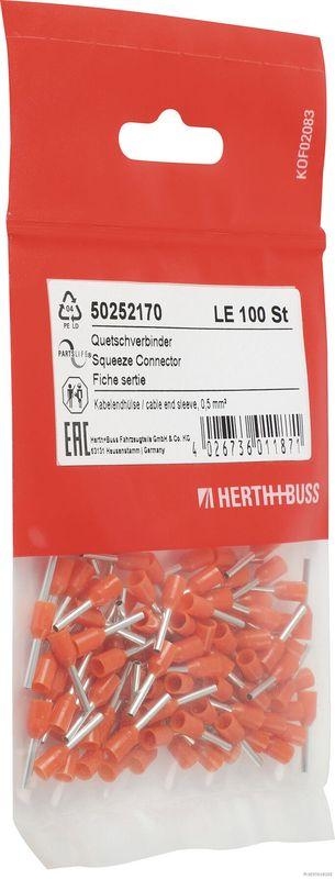 HERTH+BUSS ELPARTS 50252170 Kabelendhülsen 0,5 Qmm