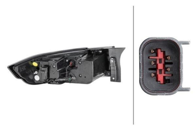 HELLA 2SK 012 379-441 Heckleuchte rechts Hybrid LandRo