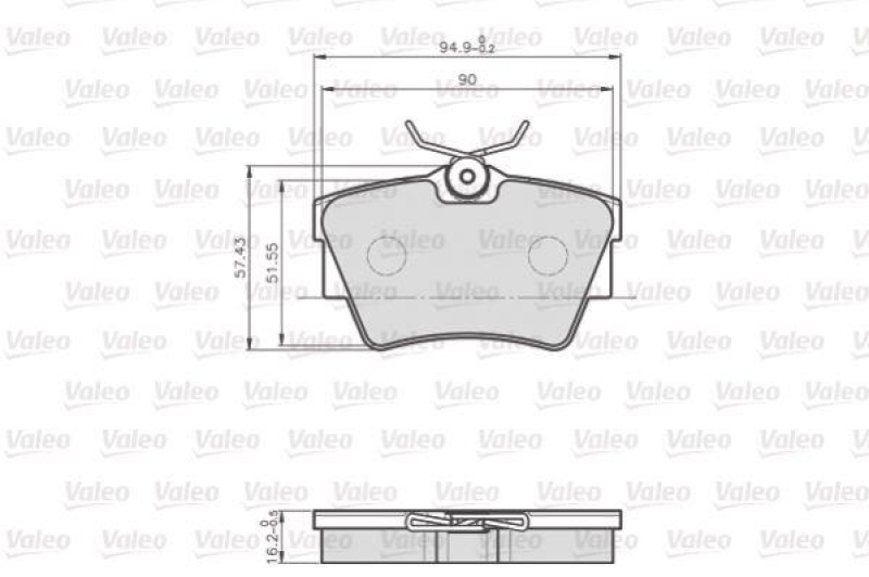 VALEO 872748 LCV Bremsbelagsatz