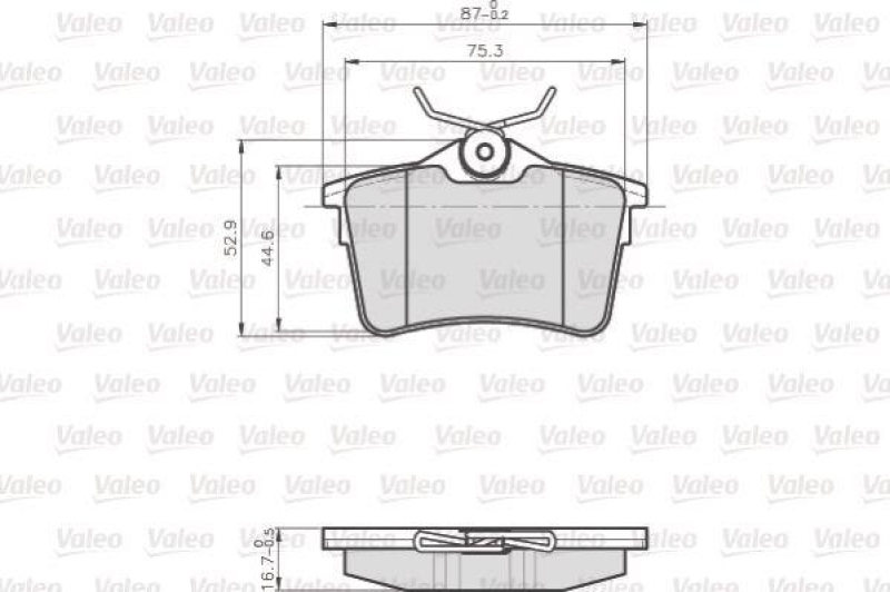 VALEO 872765 LCV Bremsbelagsatz