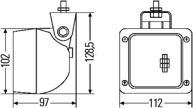 HELLA 1GA 007 506-547 Arbeitsscheinwerfer Ultra Beam Halogen