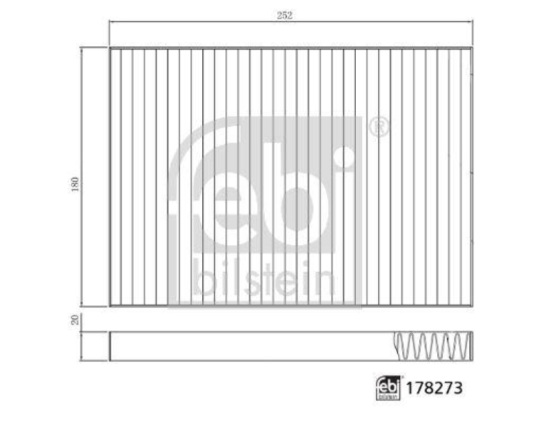 FEBI BILSTEIN 178273 Innenraumfilter für Tesla