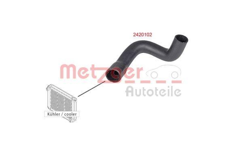 METZGER 2420102 Kühlerschlauch für FORD