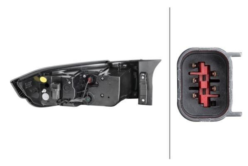 HELLA 2SK 012 379-501 Heckleuchte rechts Hybrid LandRo