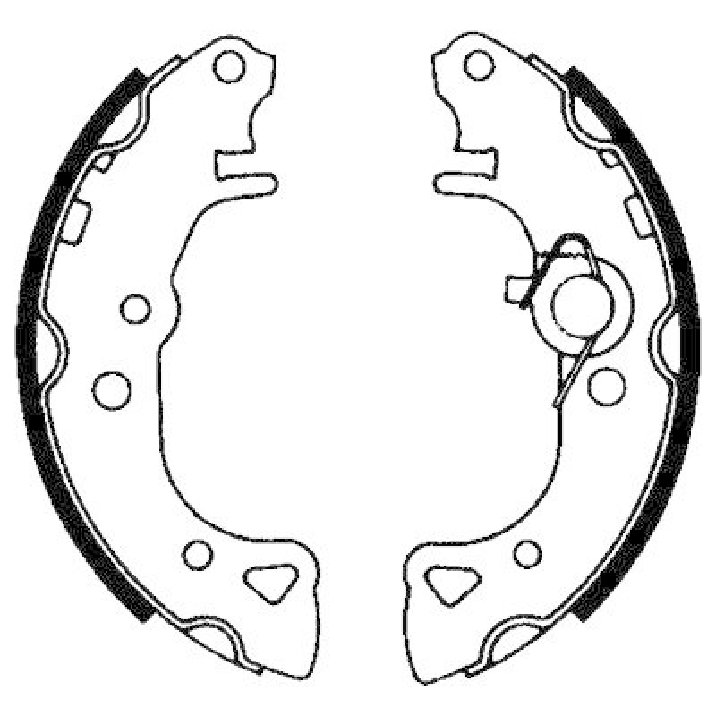 HELLA 8DB 355 001-001 Bremsbackensatz für P.S.A