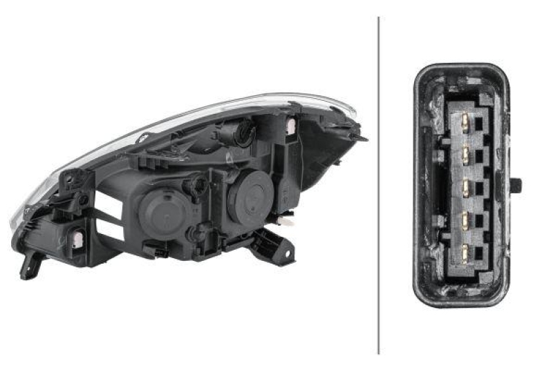 HELLA 1EE 354 536-021 Heckscheinwerfer rechts Halogen RENAULT