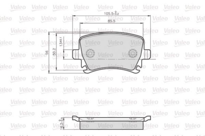 VALEO 872914 LCV Bremsbelagsatz