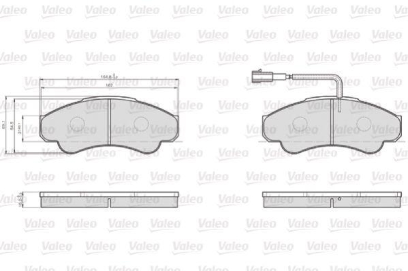 VALEO 872919 LCV Bremsbelagsatz