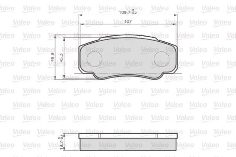 VALEO 872921 LCV Bremsbelagsatz