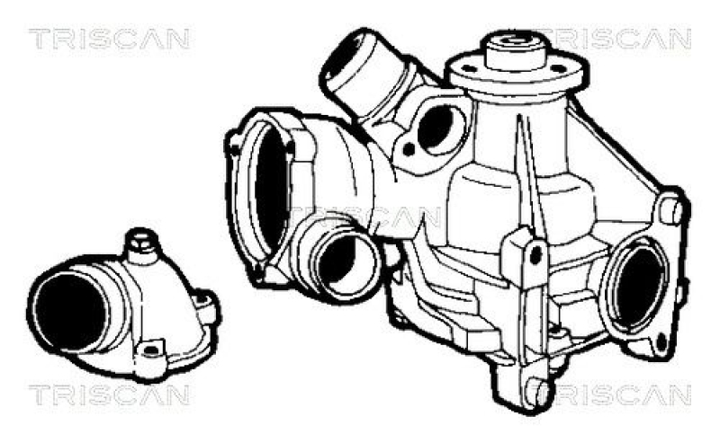 TRISCAN 8600 23981 Wasserpumpe für Mercedes W124, 260E, 300E