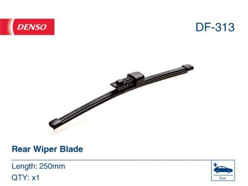 DENSO DF-313 Wischer Flat Blade Heckscheibe VW Up 1.0 (BJ: 2011 - )