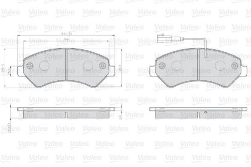 VALEO 873466 LCV Bremsbelagsatz