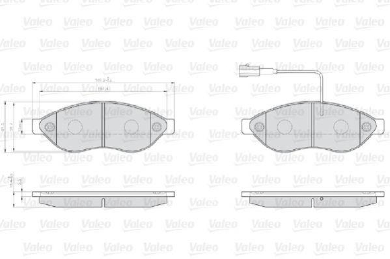 VALEO 873468 LCV Bremsbelagsatz