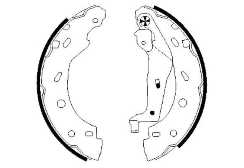 HELLA 8DB 355 002-421 Bremsbackensatz für SMART