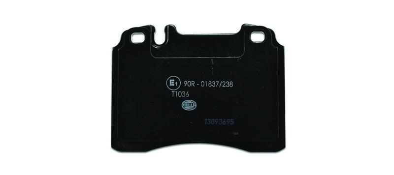 HELLA 8DB 355 007-471 Bremsbelagsatz, Scheibenbremsbelag für MB