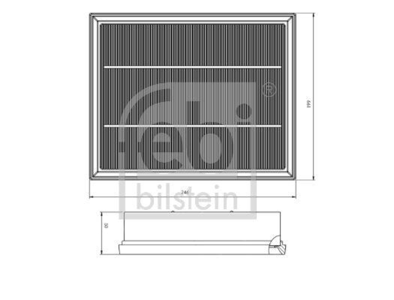 FEBI BILSTEIN 172761 Luftfilter für Ford