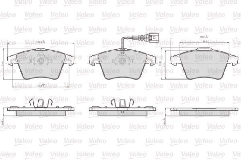 VALEO 873746 LCV Bremsbelagsatz