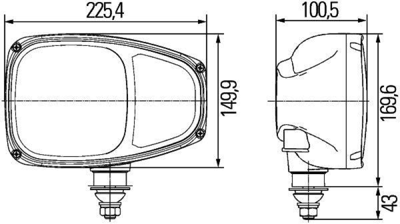 HELLA 1EE 996 174-401 Hauptscheinwerfer rechts