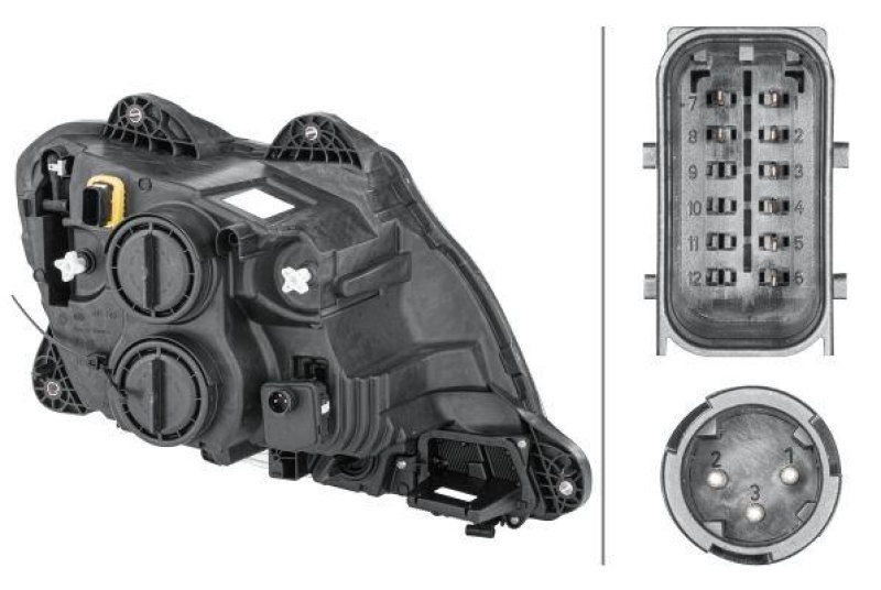 HELLA 1ED 010 116-531 Heckscheinwerfer links Halogen DAF