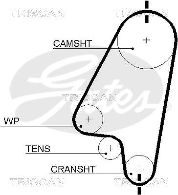 TRISCAN 8647 24009 Zahnriemensatz für Opel, Daewoo, Chevrolet