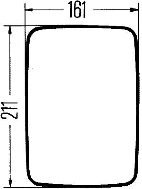 HELLA 8SB 501 147-031 Weitwinkelspiegel 24 V