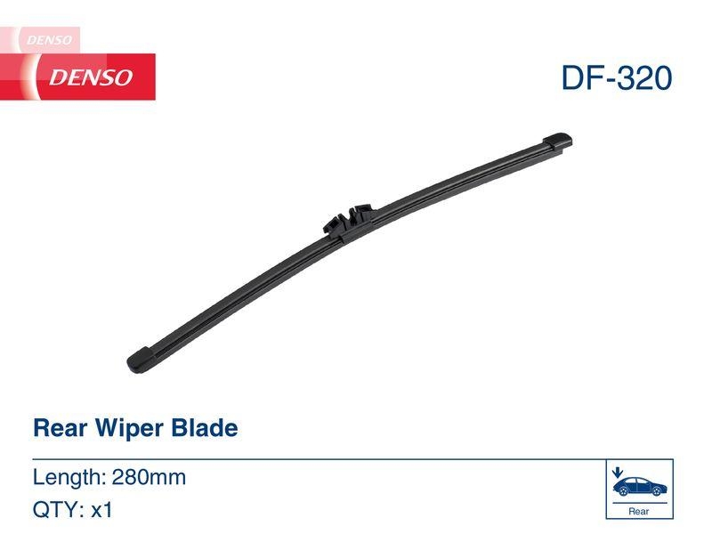 DENSO DF-320 Wischer Flat Blade Heckscheibe FORD KUGA II (DM2) 1.5 (14-19)