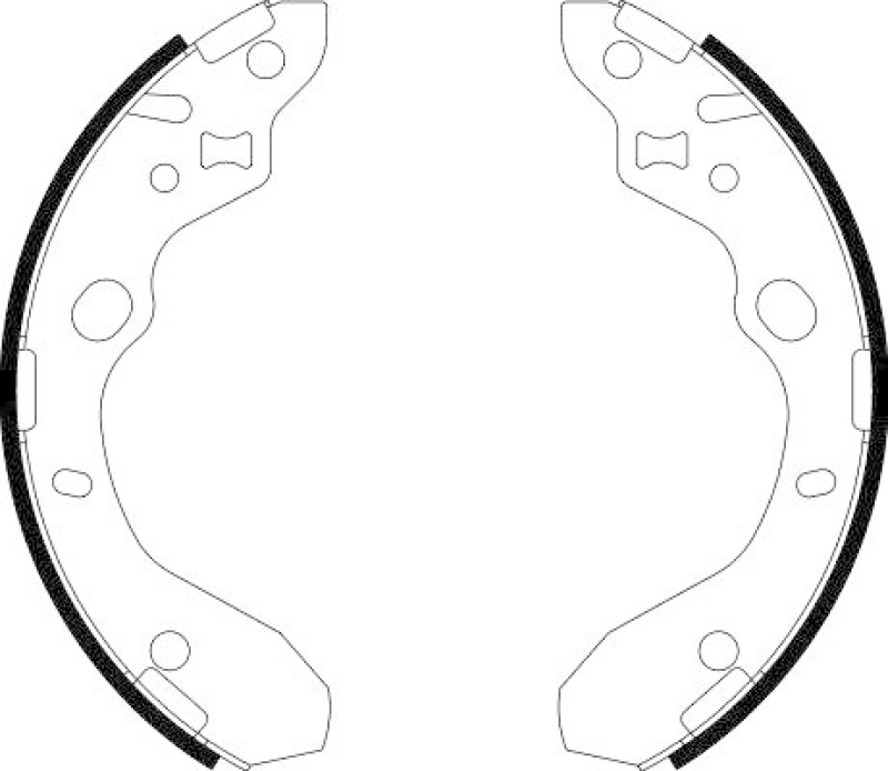 HELLA 8DB 355 002-551 Bremsbackensatz für MAZDA