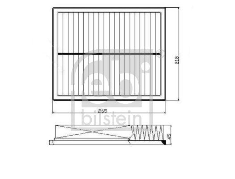 FEBI BILSTEIN 172767 Luftfilter für BMW