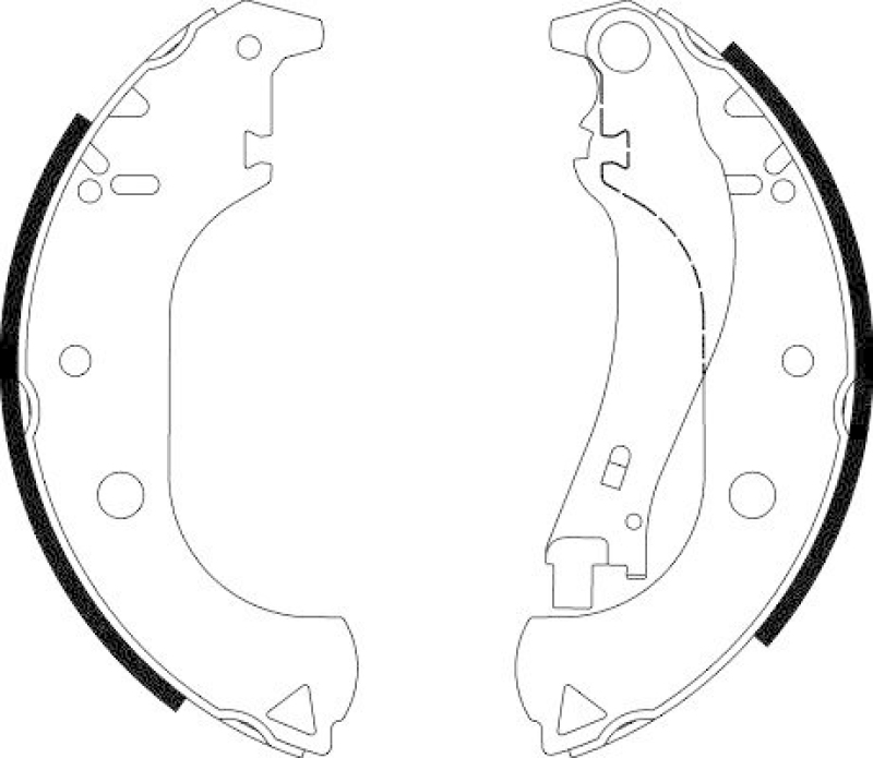 HELLA 8DB 355 002-611 Bremsbackensatz für FIAT/CADILLAC