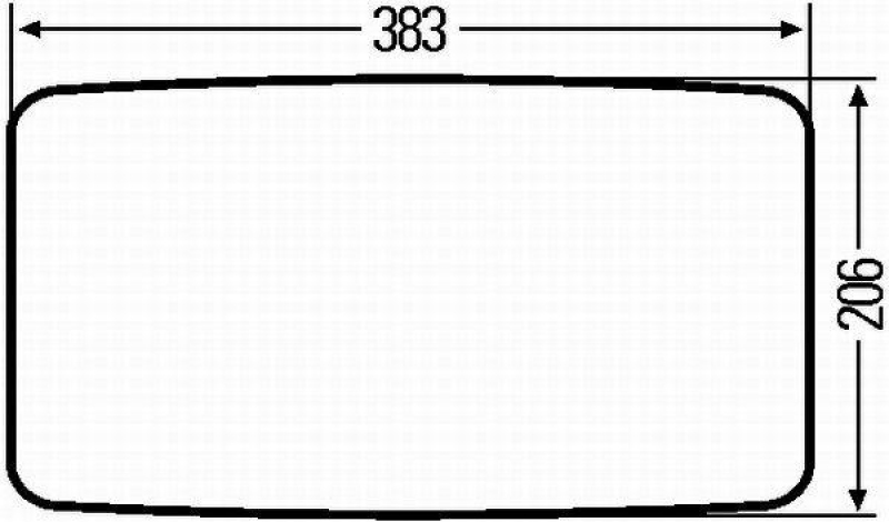 HELLA 8SB 501 325-002 Aussenspiegel, Höhe 383 mm für MAN