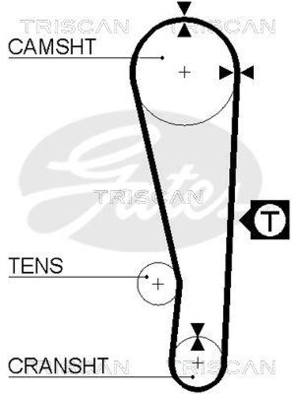 TRISCAN 8647 10008 Zahnriemensatz für Mazda