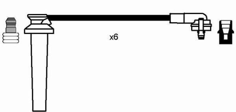 NGK 7701 Zündleitungssatz RC-FD1204 |Zündkabel