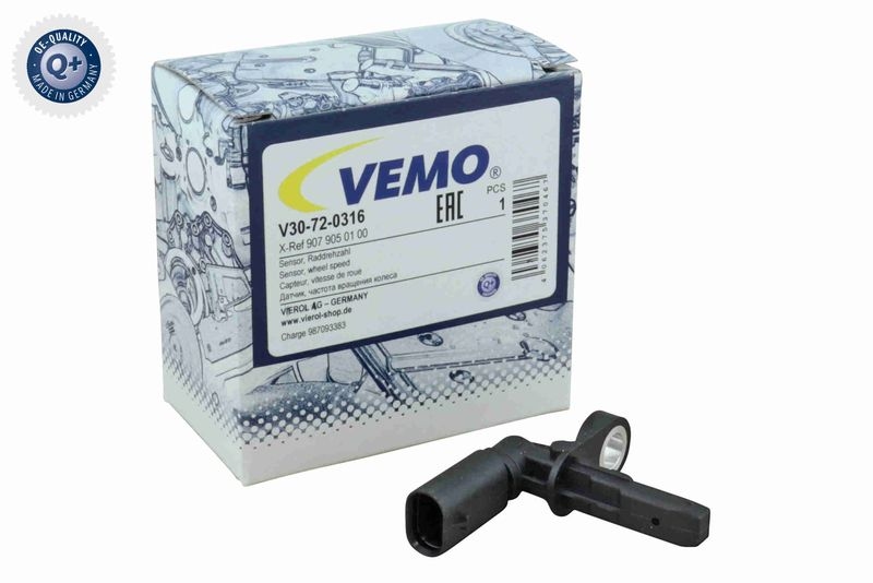 VEMO V30-72-0316 Sensor, Raddrehzahl 2-Polig / Vorderachse für MERCEDES-BENZ