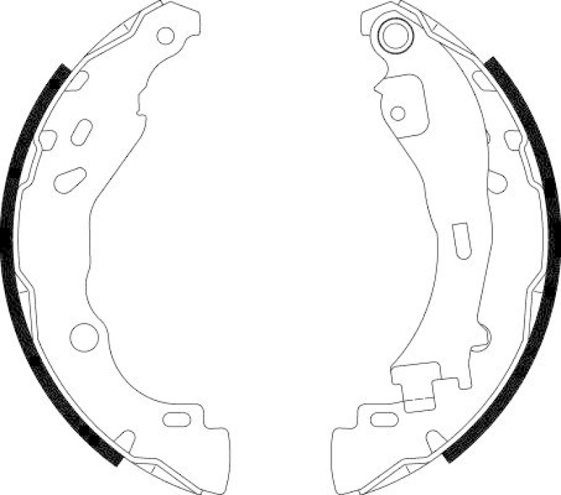 HELLA 8DB 355 002-751 Bremsbackensatz für P.S.A/LANCIA