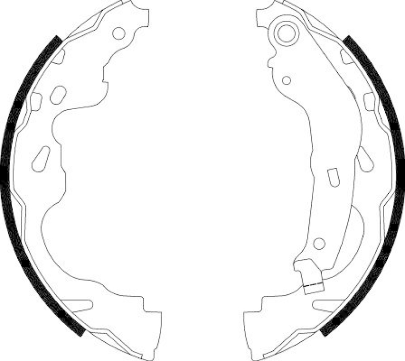 HELLA 8DB 355 002-891 Bremsbackensatz für TOYOTA/P.S.A/SUZUKI/...