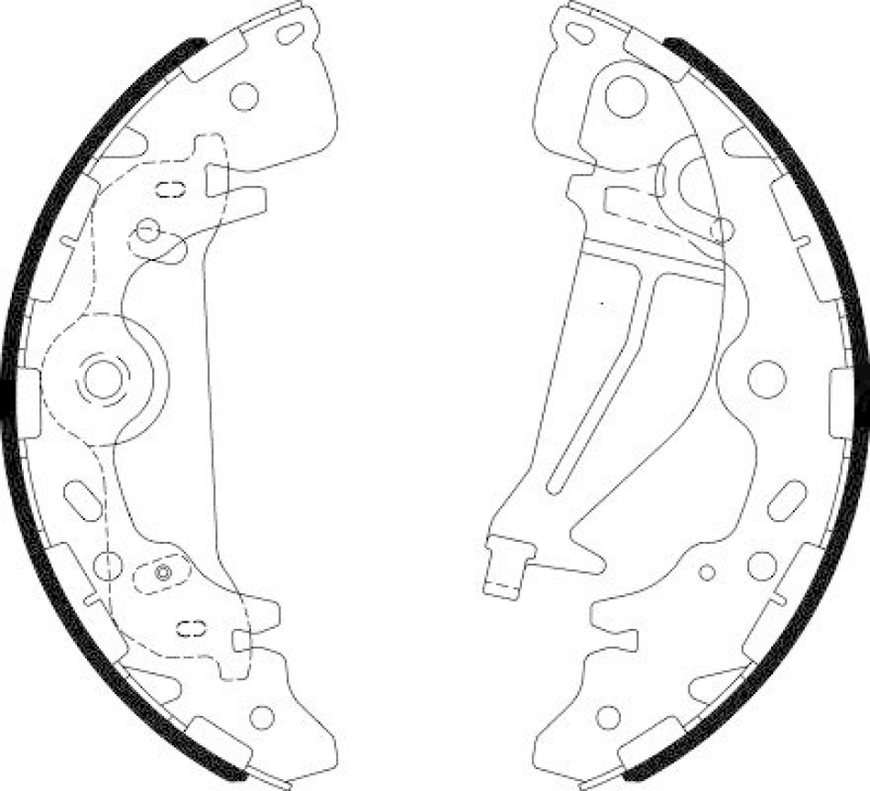 HELLA 8DB 355 003-001 Bremsbackensatz für KIA CARNIVAL II (GQ)