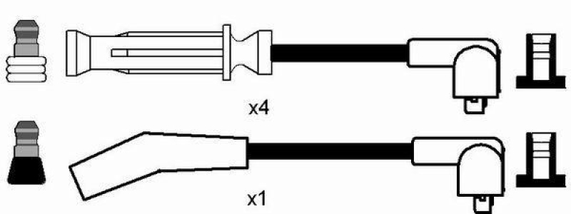 NGK 7708 Zündleitungssatz RC-RV1206 |Zündkabel